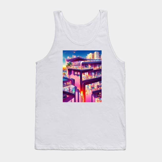 Palm District Tank Top by Holosomnia